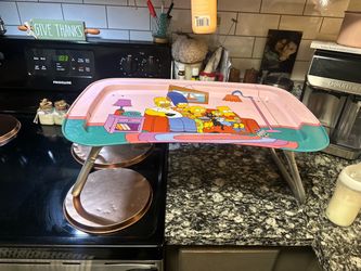 The Simpsons Vintage Metal Folding TV Tray