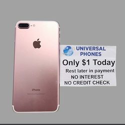 APPLE IPHONE 8 PLUS 64GB UNLOCKED.   FREE SMARTWACH/ HEADPHONES. PAY $1 TODAY  REST IN  PAYMENTS.  NO  CREDIT NEEDED FINANCING     