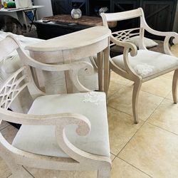 Side table and two chairs $20