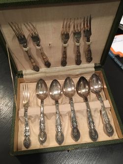 Vintage silverware set