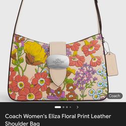 Coach Eliza Floral Print Shoulder Bag
