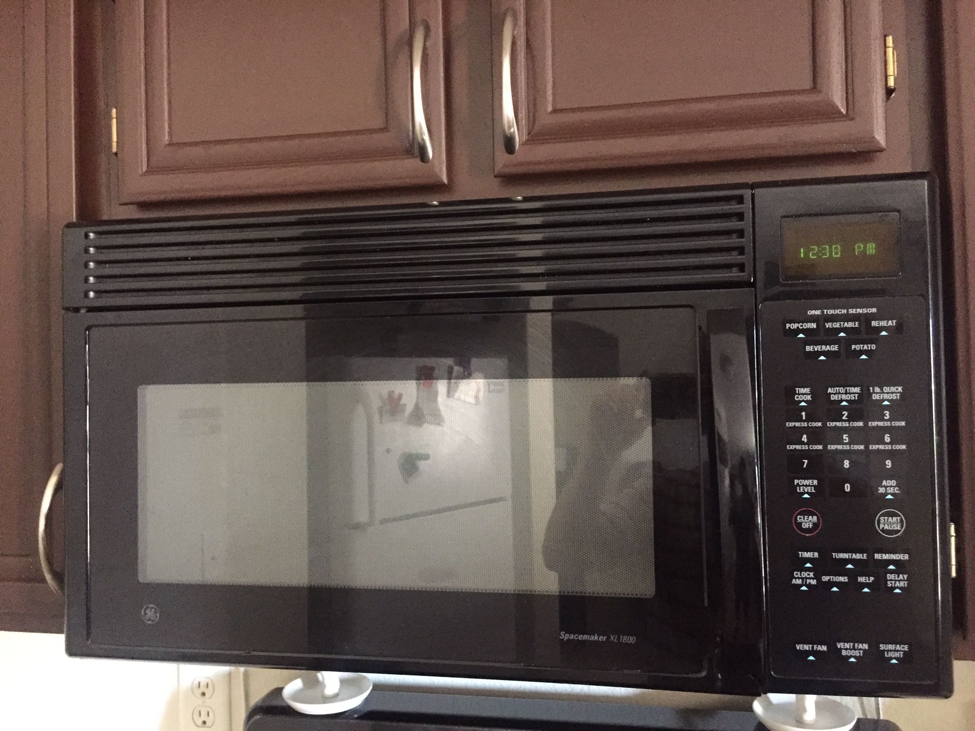 Black GE Over The Oven Microwave