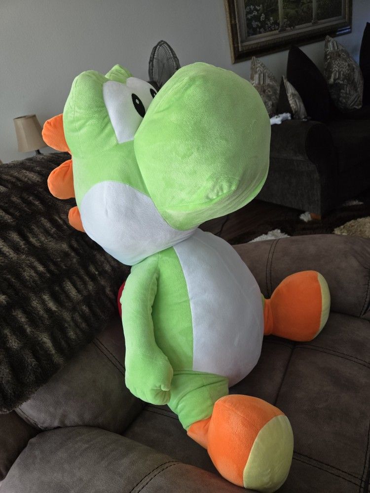 Giant Yoshi Plush- 2ft Tall, Super Mario Bros- Nintendo!