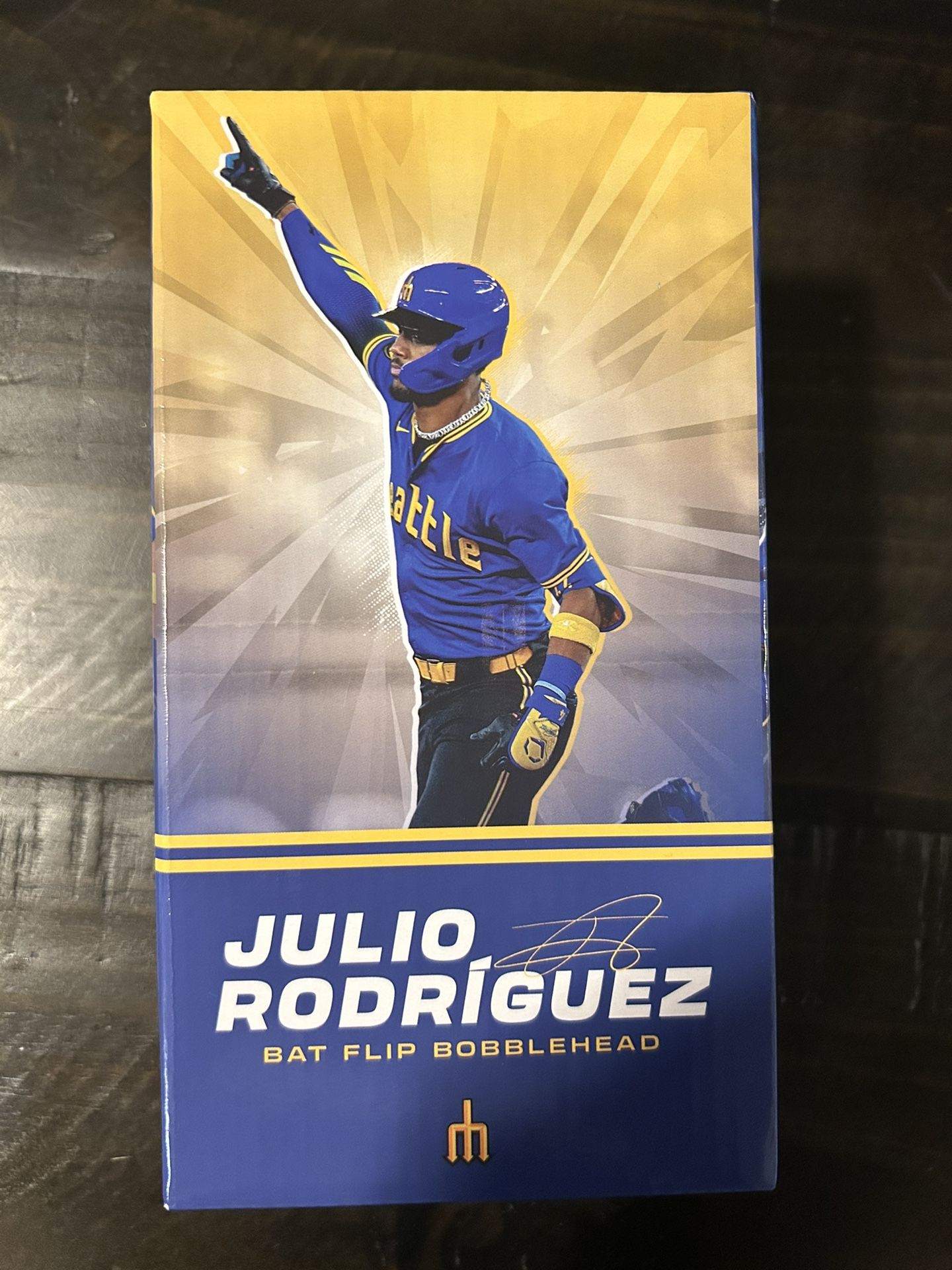 Julio Rodriguez 2025 Bat Flip Bobblehead Seattle Mariners #44 Brand New! 