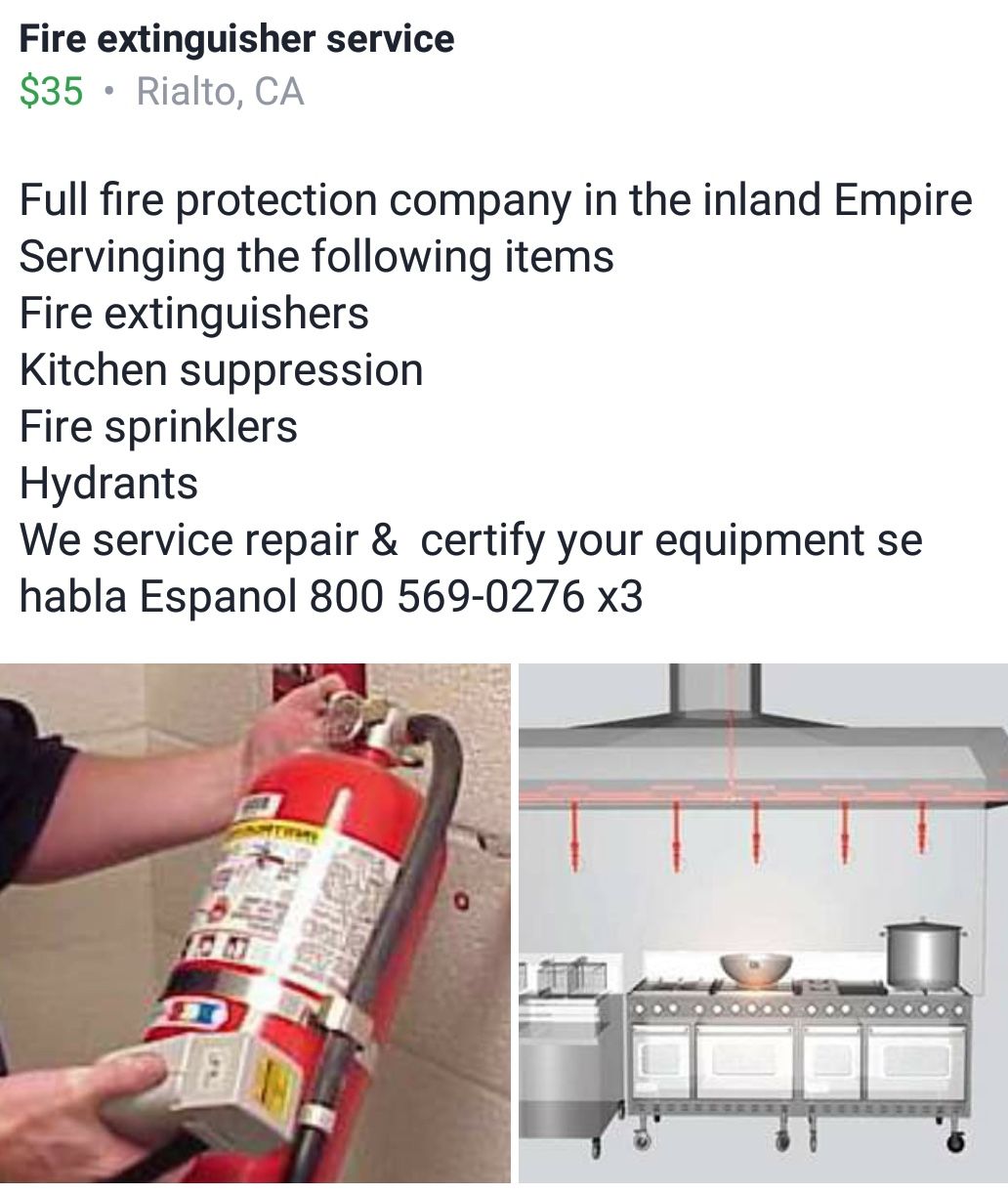 Fire extinguisher sales