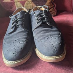 For Sale, Black Suede Oxford Dress Shoes Size 9 1/2  M $25