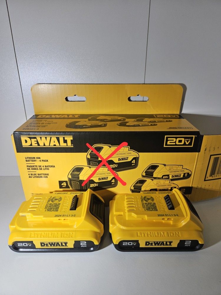 Dewalt 20v 2ah Batteries
