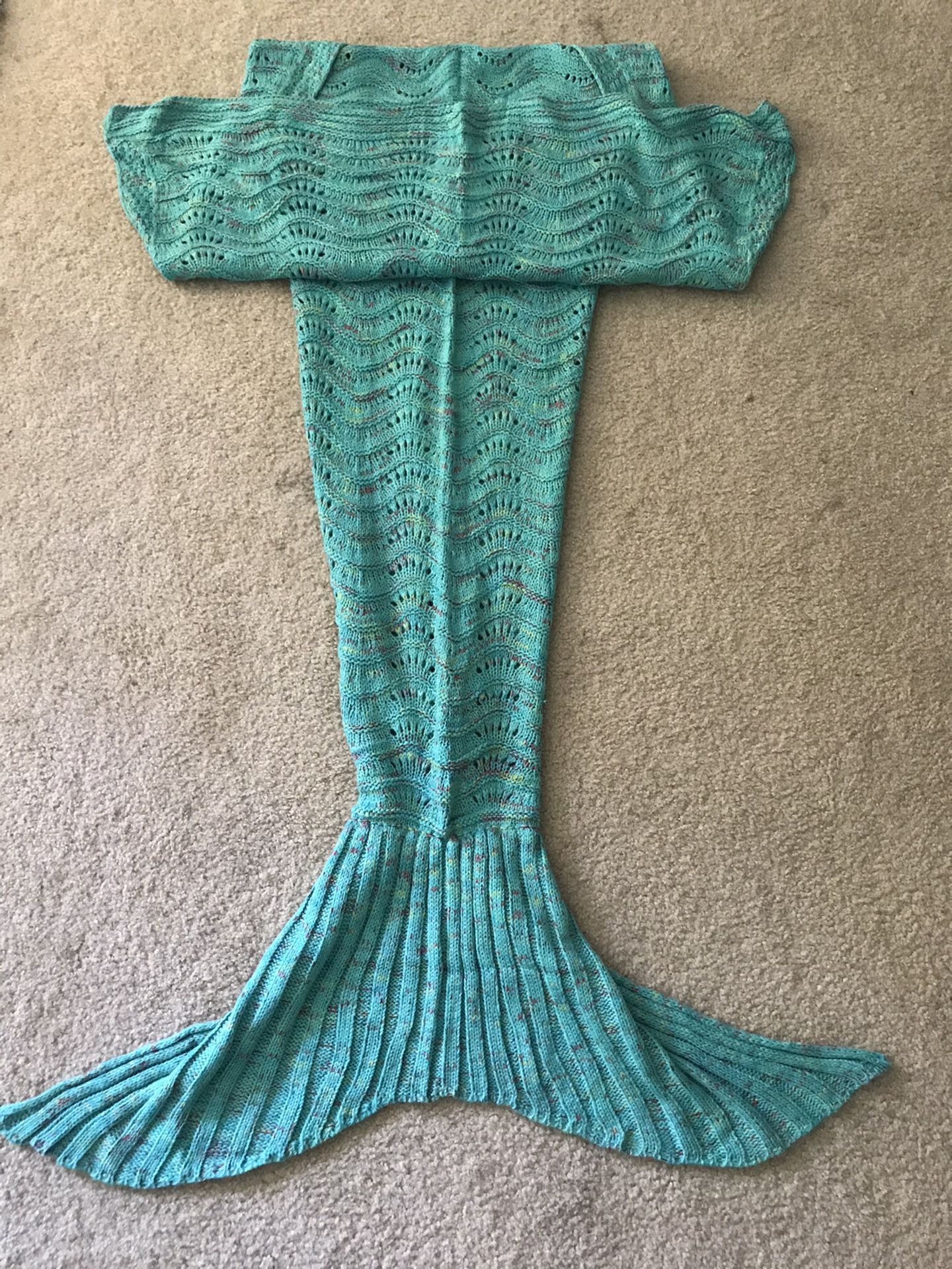 Mermaid tail blanket