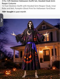 3-Piece 12FT  Skeleton Outfit Set Only