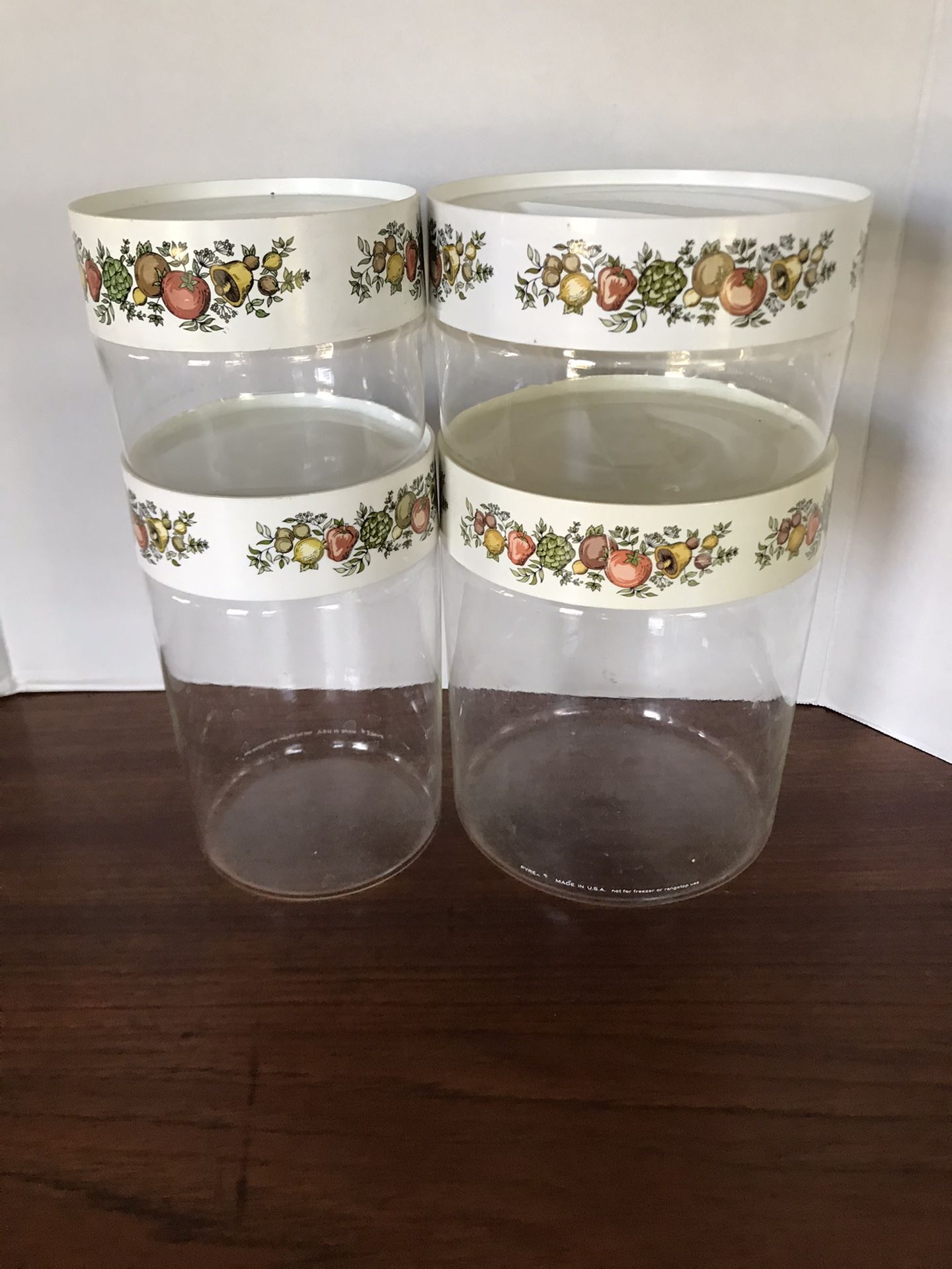 Pyrex Spice of Life Canisters