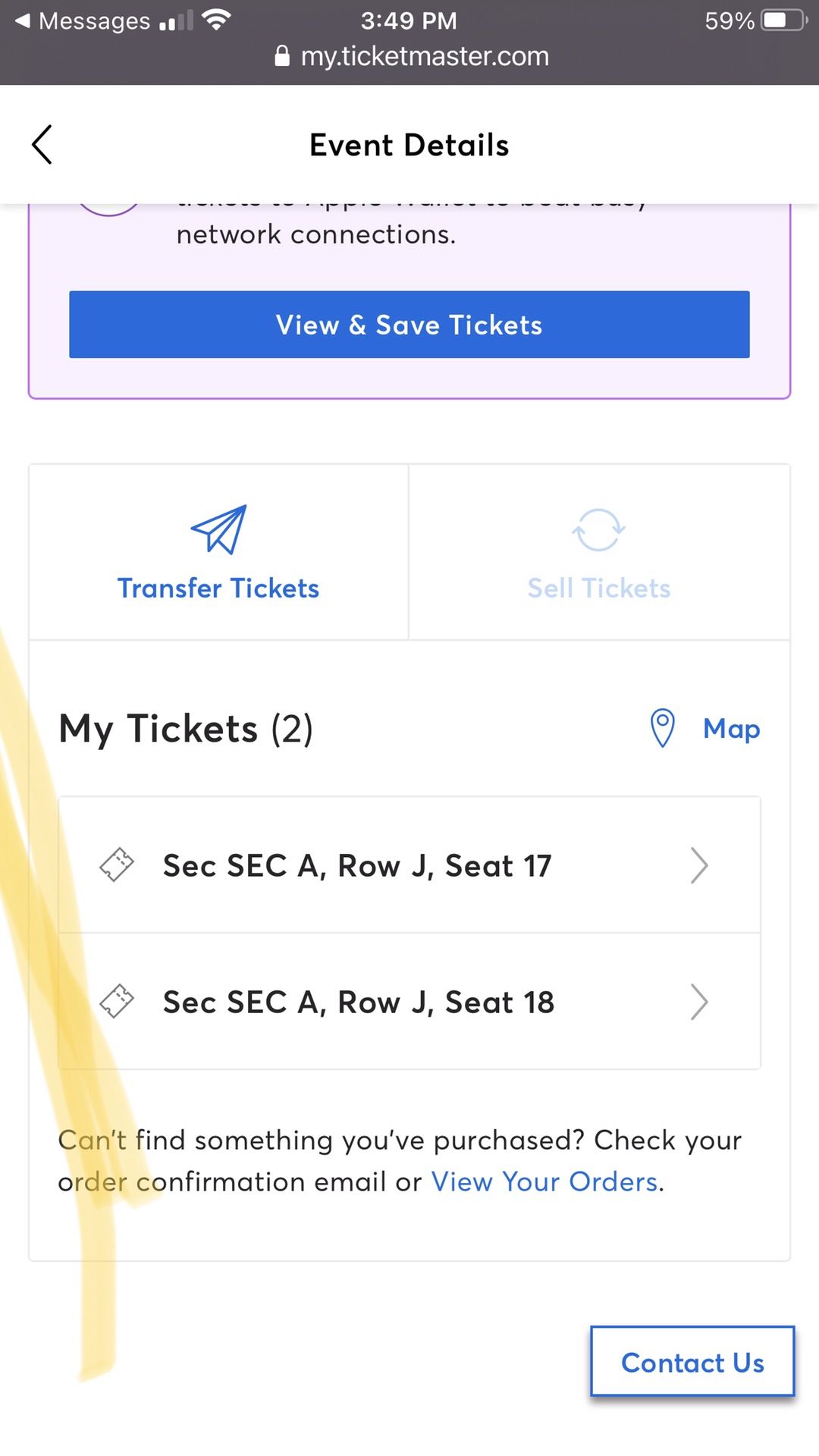 2 Reserve Seats For Tower Of Power And War. Tickets Are $87 Each And I Will Transfer Tickets Thru Ticketmaster Site To Your Phone Number