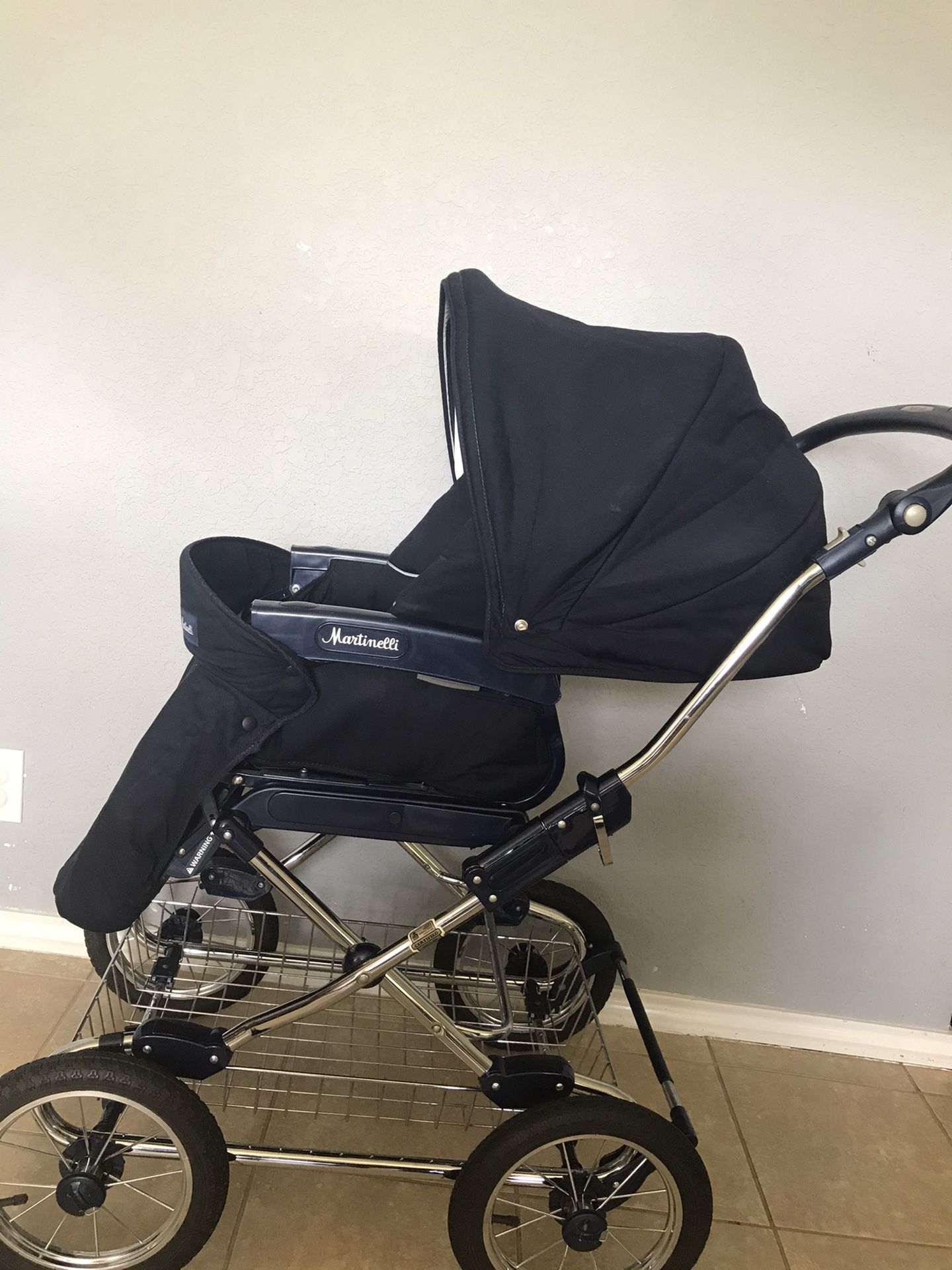 Made in Italy Martinelli pram stroller with detachable and