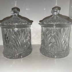 Vintage Crystal Jars 