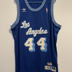 Jerry West #44 Los Angeles Lakers Swingman Jersey – Adidas Hardwood Classics (XL +2)