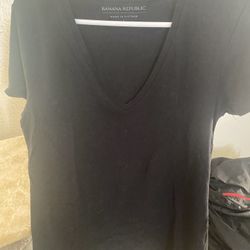 Banana Republic Women Size L Black Shirt 