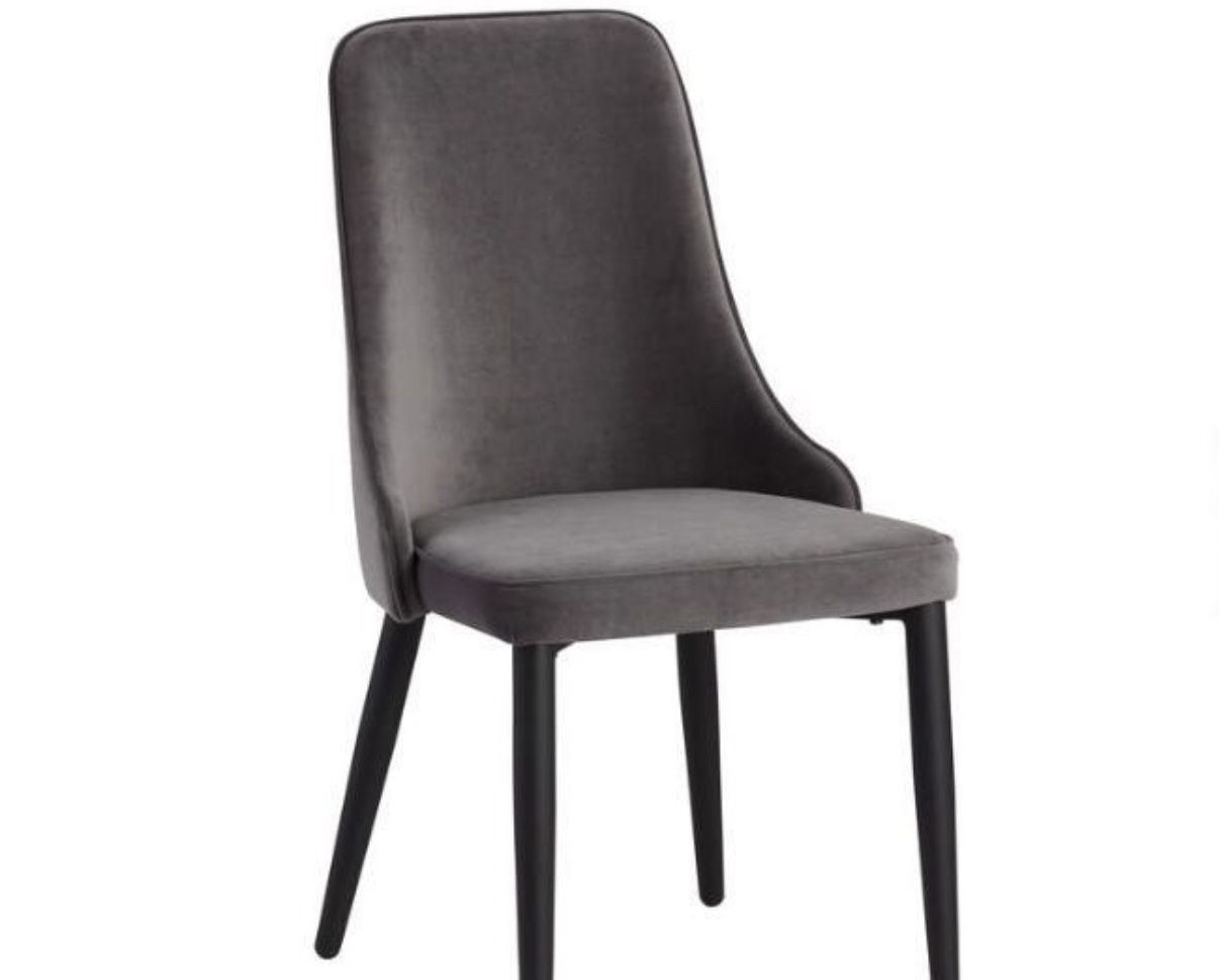 World Market Gray Elodie Velvet Dining Chair - 6 Chairs
