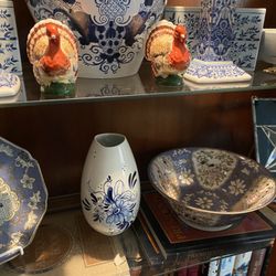 Thanksgiving Ceramic Turkey Candle Holders