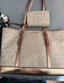 Used tote purse with matching wallet authentic