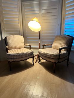 Baker furniture chair pair