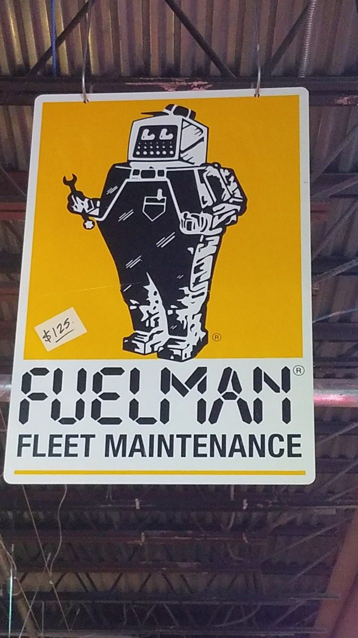 2-Sided Fuelman Fleet Maintenance Sign