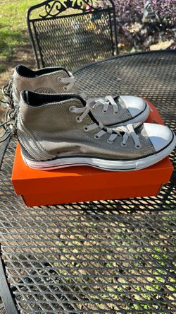 New Gold Leather Converse