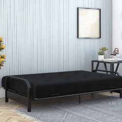 metal futon with mattress