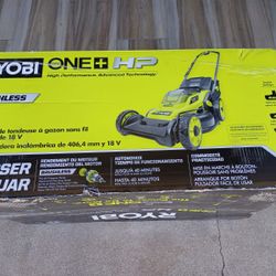 LAWN MOWER RYOBI 18V BATTERY AND CHARGER INCLUDED