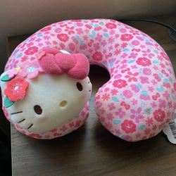 Hello Kitty Neck Cushion Travel Pillow For Kids