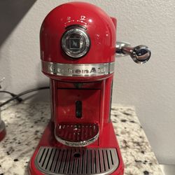 Red Kitchenaid Nespresso 