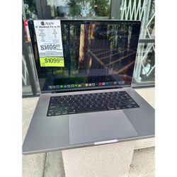 JULY 4 DEALS!!! 16" MacBook Pro Retina M1 Pro 10-Core CPU, 16-Core GPU, 16GB Ram, 512GB SSD 2021