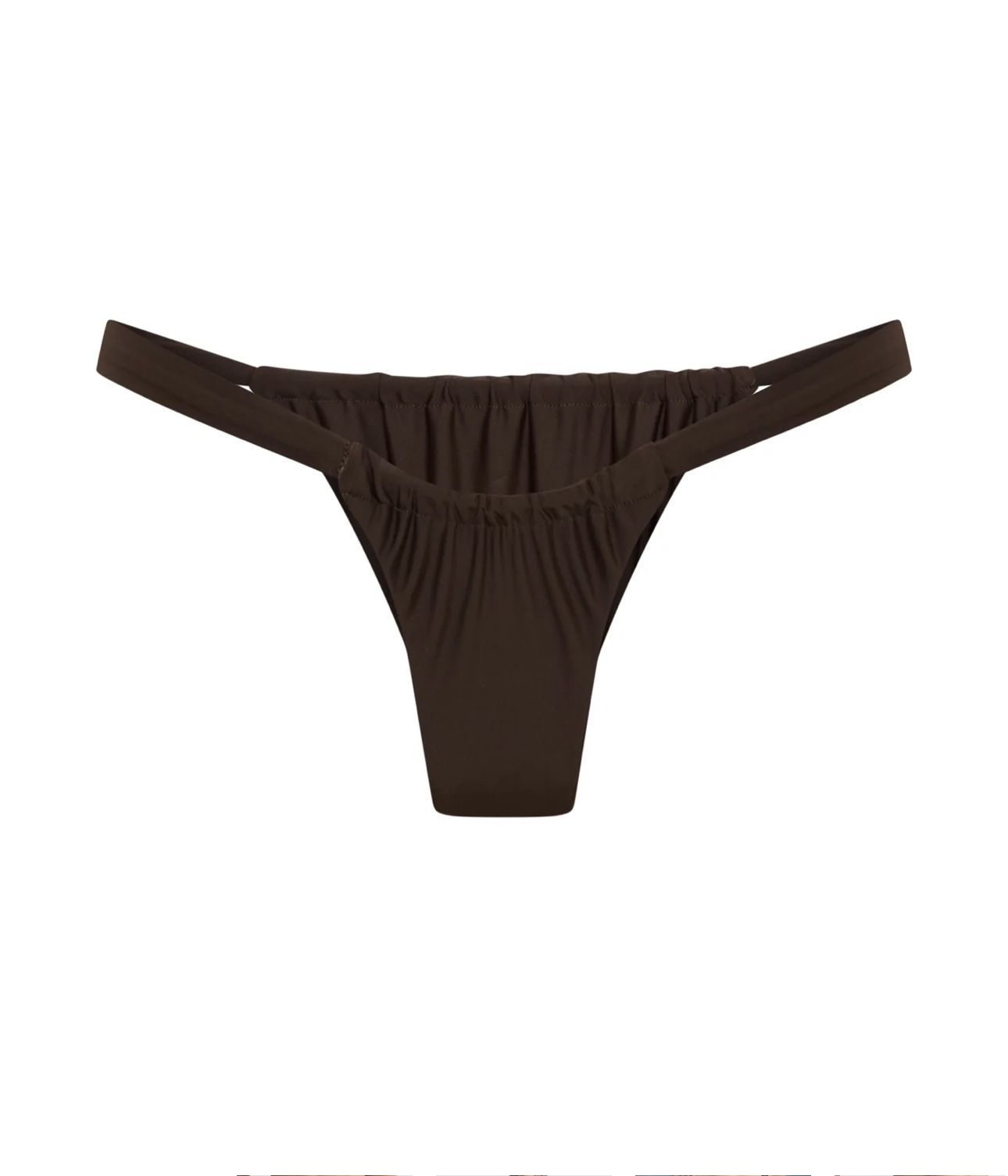 Vacay Swimwear Rhodes Bikini Bottoms in Chocolate Brown Size Large NEW