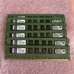 12 Gb Kingston 2Gb DDR3 PC3-1333 MHz  Memory