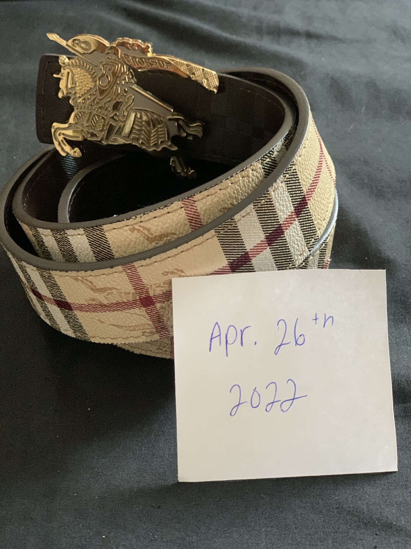 real burberry belt buckle