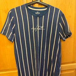 Hollister - Men’s Small Navy Blue T-Shirt