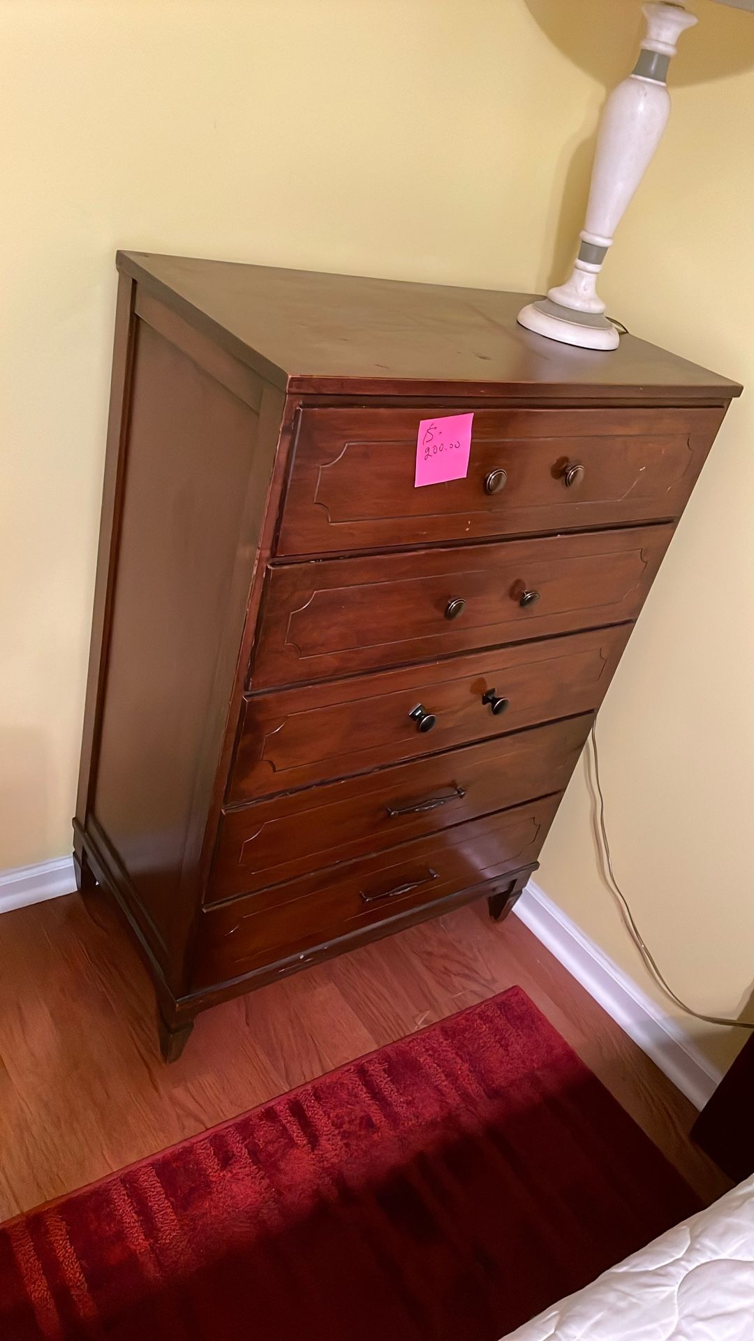 5 Drawer Wood Dresser