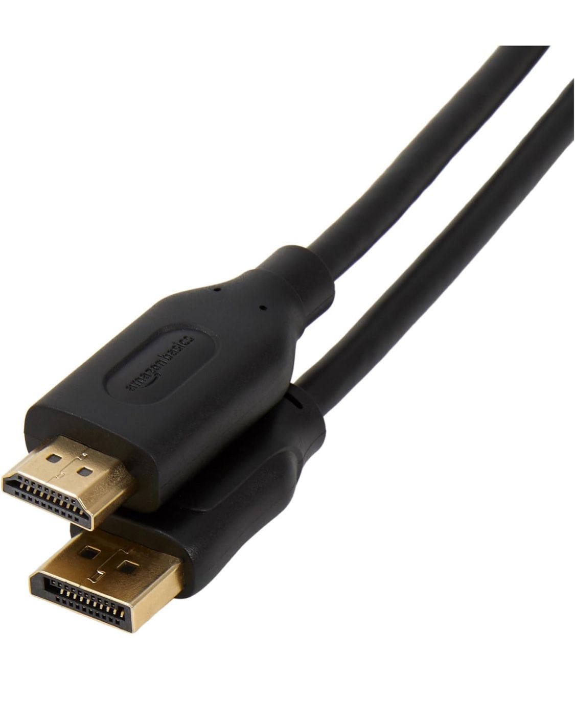 Amazon Basics DisplayPort to HDMI Display Cable, Uni-Directional, 4k@30Hz, 1920x1200, 1080p, Gold-Plated Plugs, 10 Foot, Black