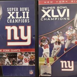 SUPER BOWL XLII + SUPER BOWL XLVI - New York Giants (DVD)