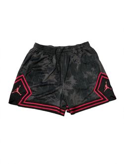 Jordan Diamond Shorts Mens XL Black Red Dri-FIT Basketball DM5260-010