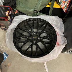 20” Stark black wheels w/ 2 tires – good condition – BMW fitment