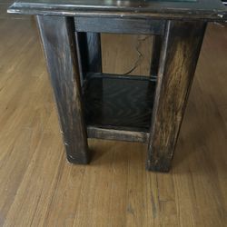 Wood Table End Table 