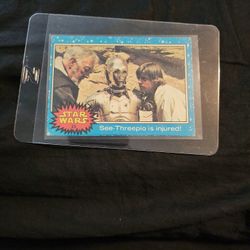 Star Wars 1977 Collectable Card.