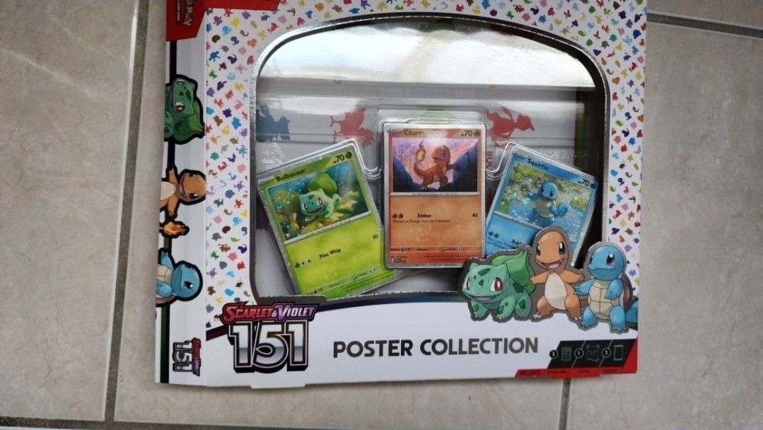 OPENED, BOX+PROMO ONLY Pokemon TCG Scarlet Violet 151 Poster Collection Box Poster Promos