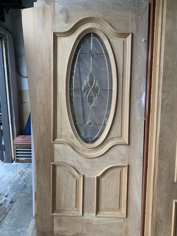 36x80 Wood Door with Oval Glass for Sale in Miami, FL 36x80 Wood Door with Oval Glass for Sale in Miami, FL