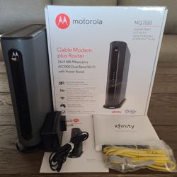 Motorola MG7550 Wireless Cable Modem Router Comcast Xfinity Time Warner Suddenlink