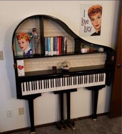Piano book shelf - unique hand made