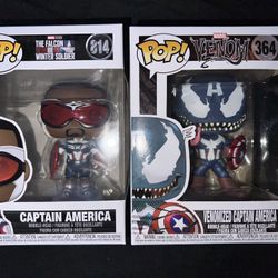 Marvel Funko Pop! Duo – Captain America #814 & Venomized Cap #364