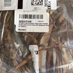 MYDAYS Soft Crossbow Case,Camo Padded Archery Bow Carrier Bag with Backpack Straps for Outdoor