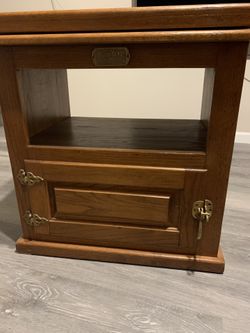 Solid Oak Wood TV Stand 
