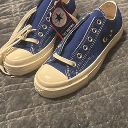 Blue CDG Converse 