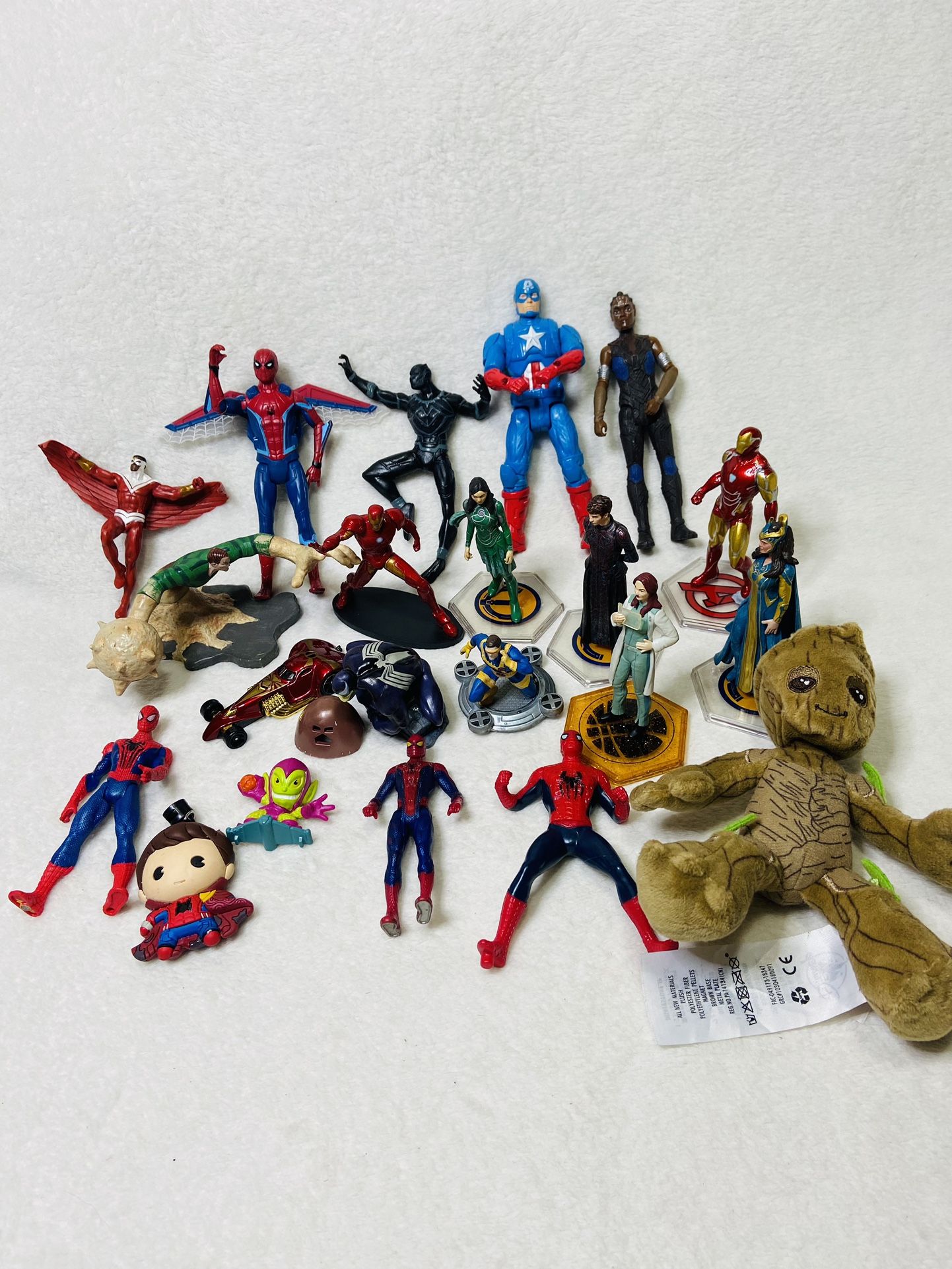 Disney Marvel Toy Lot Spider Man + Avengers Toys
